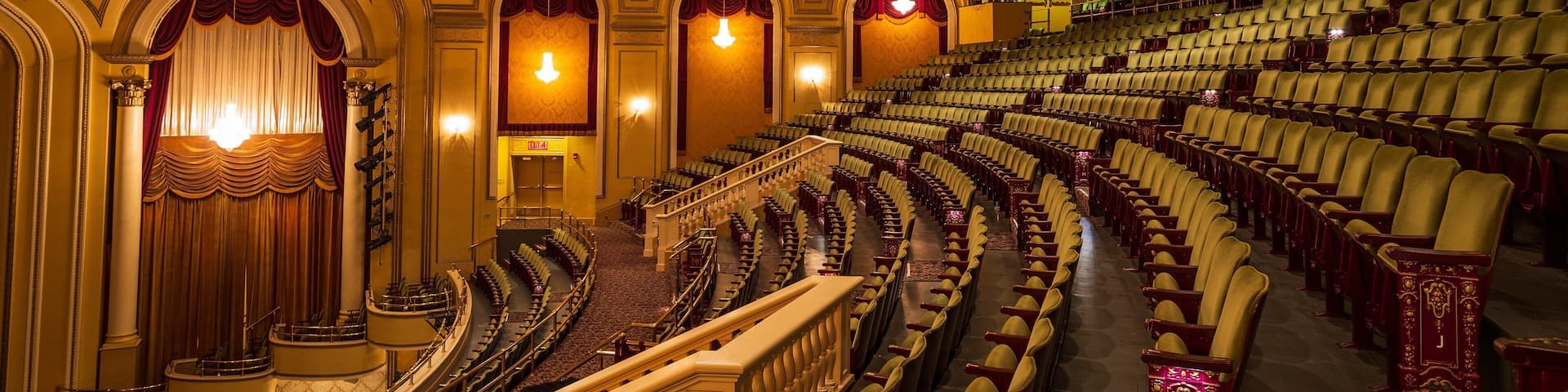 The Hanover Theatre for the Performing Arts featuring heritage elements, theater scenes and interior views