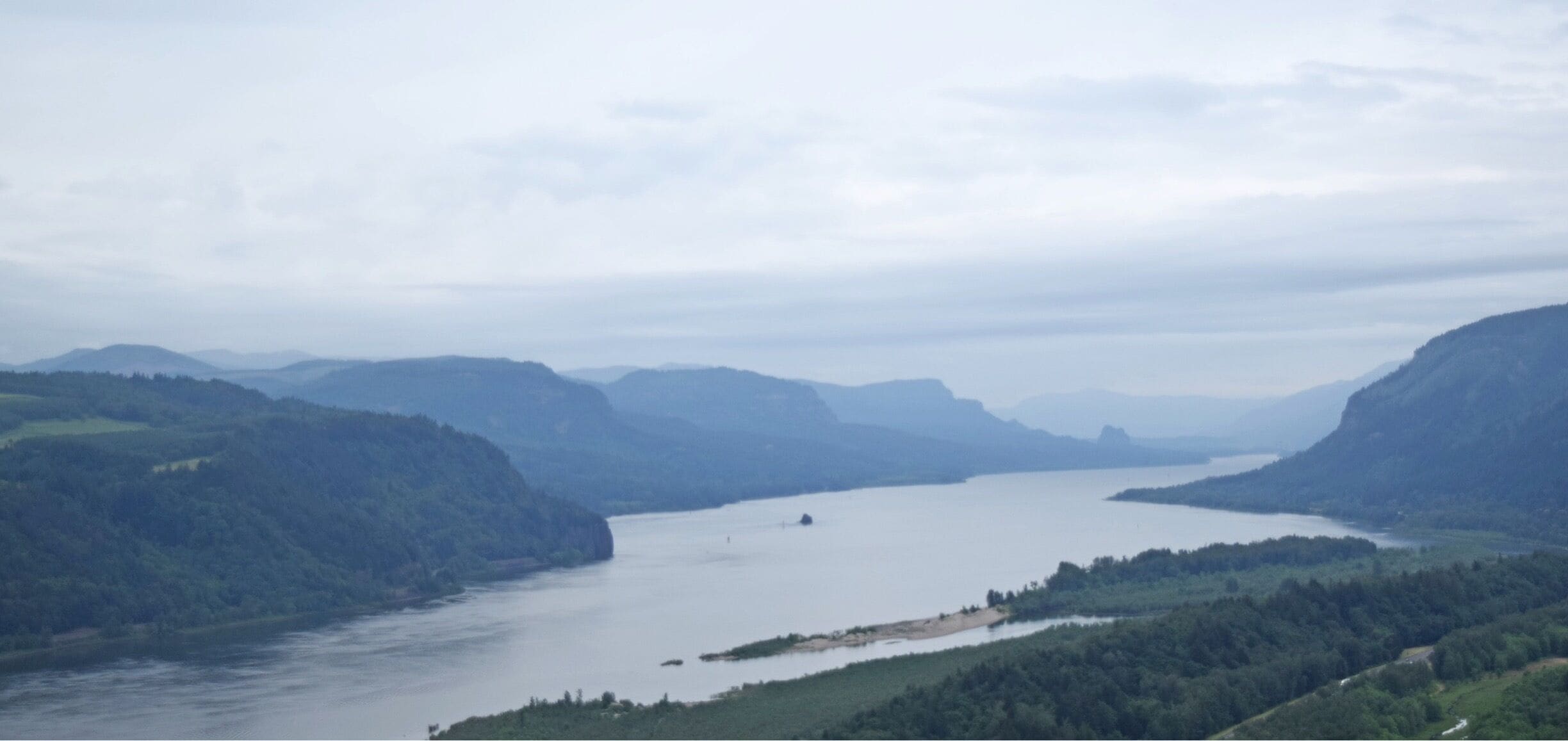 #AquaTrove moody views up above the Columbia River Gorge