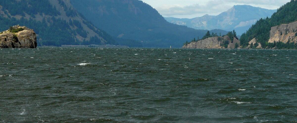 One of the great drives-heading east from Portland to Hood River.