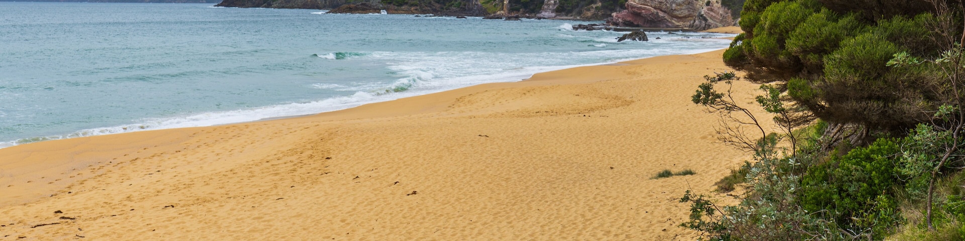 Ben Boyd National Park featuring a beach and general coastal views