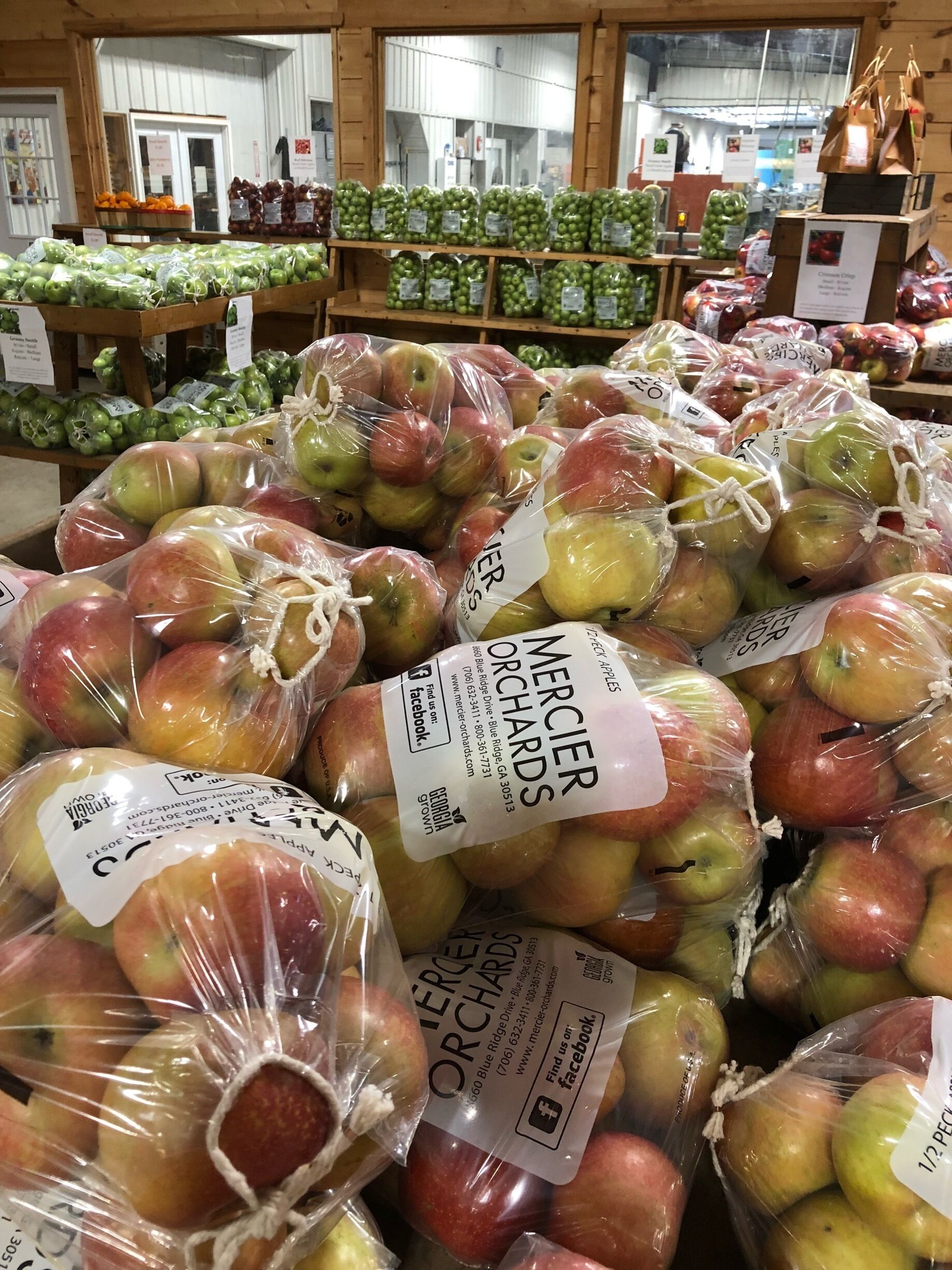 It has expanded every time we visit. And who doesn't enjoy a crunchy North Georgia apple?