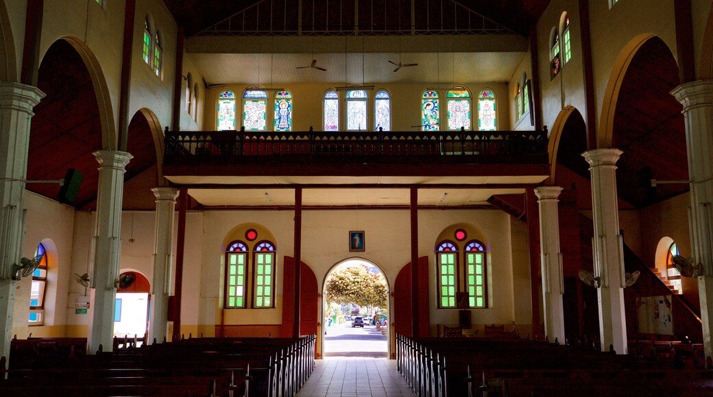 Saint Joseph the Worker Catholic Church showing interior views and a church or cathedral