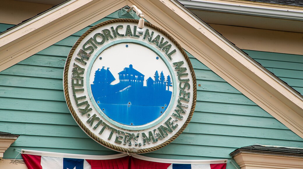 Kittery Historical and Naval Museum showing signage