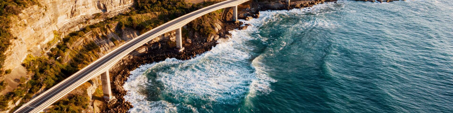 Sea Cliff Bridge - Australia sunrise
