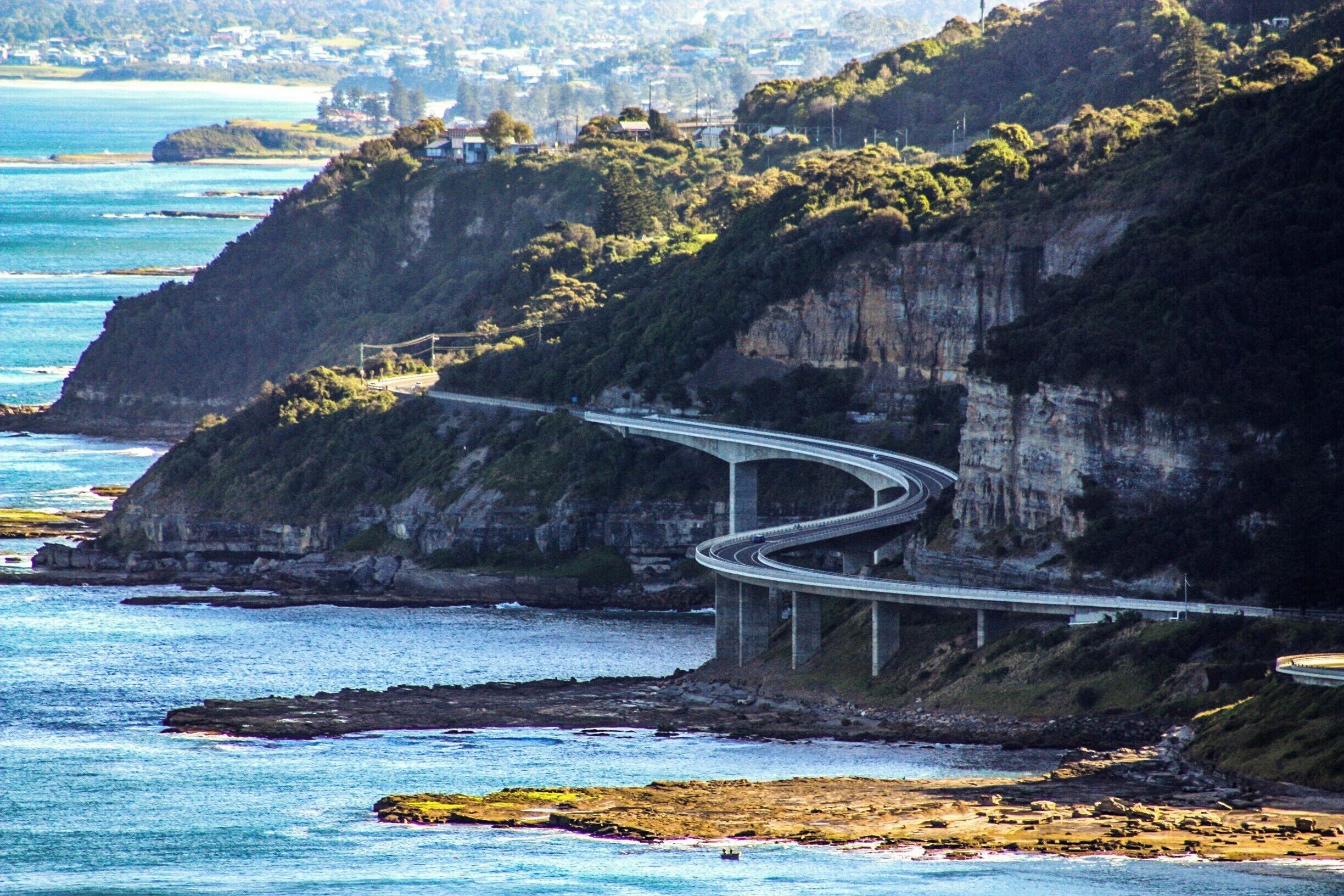 Grand Pacific Drive, NSW. The stretch between Woolongong and Sydney, taking in Lawrence Hargrave Drive and Sea Cliff Bridge. #Roadtrip