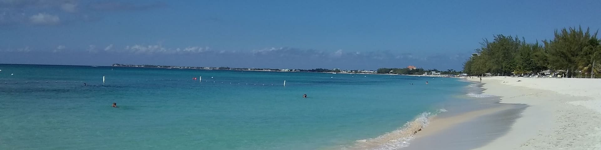 7 mile beach in Grand Caymans. First stop on the adventure of the seas and did the catamaran snorkel. Which was amazing. Highly recommended. The beach is very clean and we felt safe while there. We took the public bus back to Port which was about $5 a person.