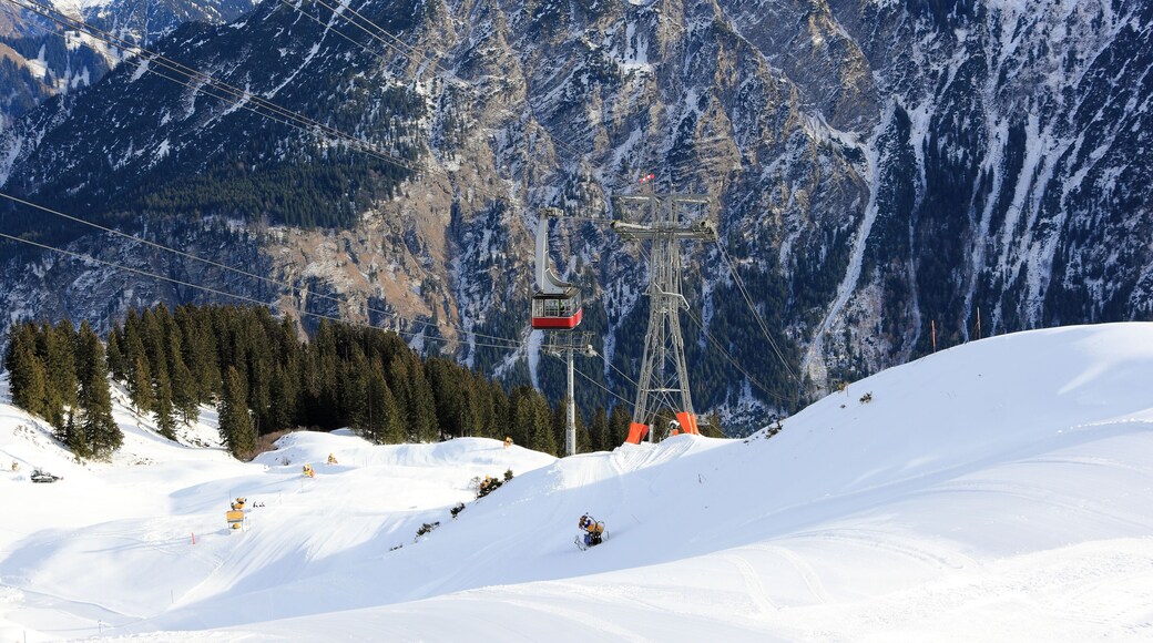 The Fellhorn Mountain in winter. Alps, Germany.