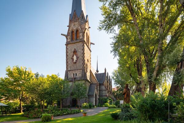 South Tyrol showing a church or cathedral and heritage architecture