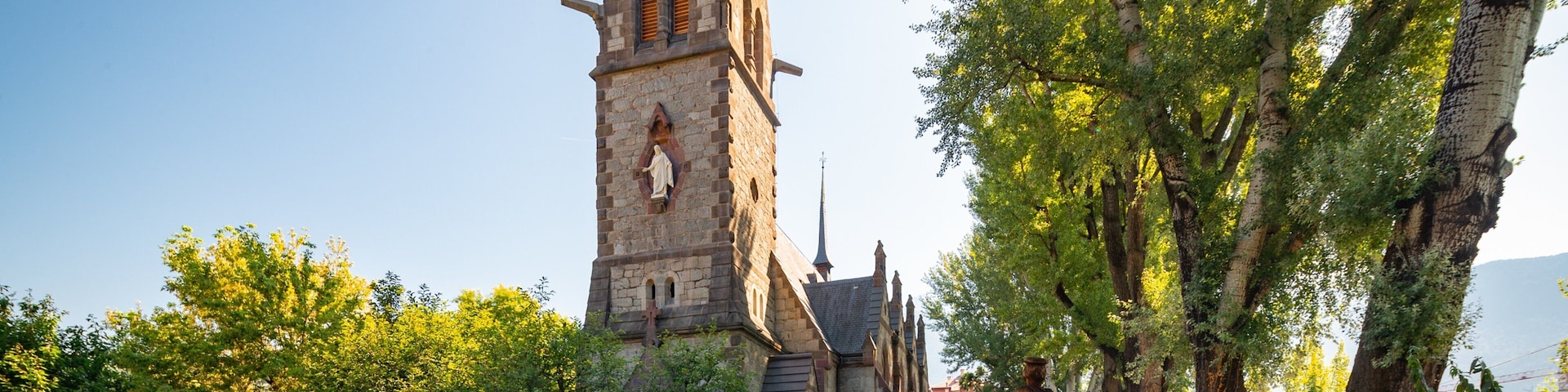 South Tyrol showing a church or cathedral and heritage architecture