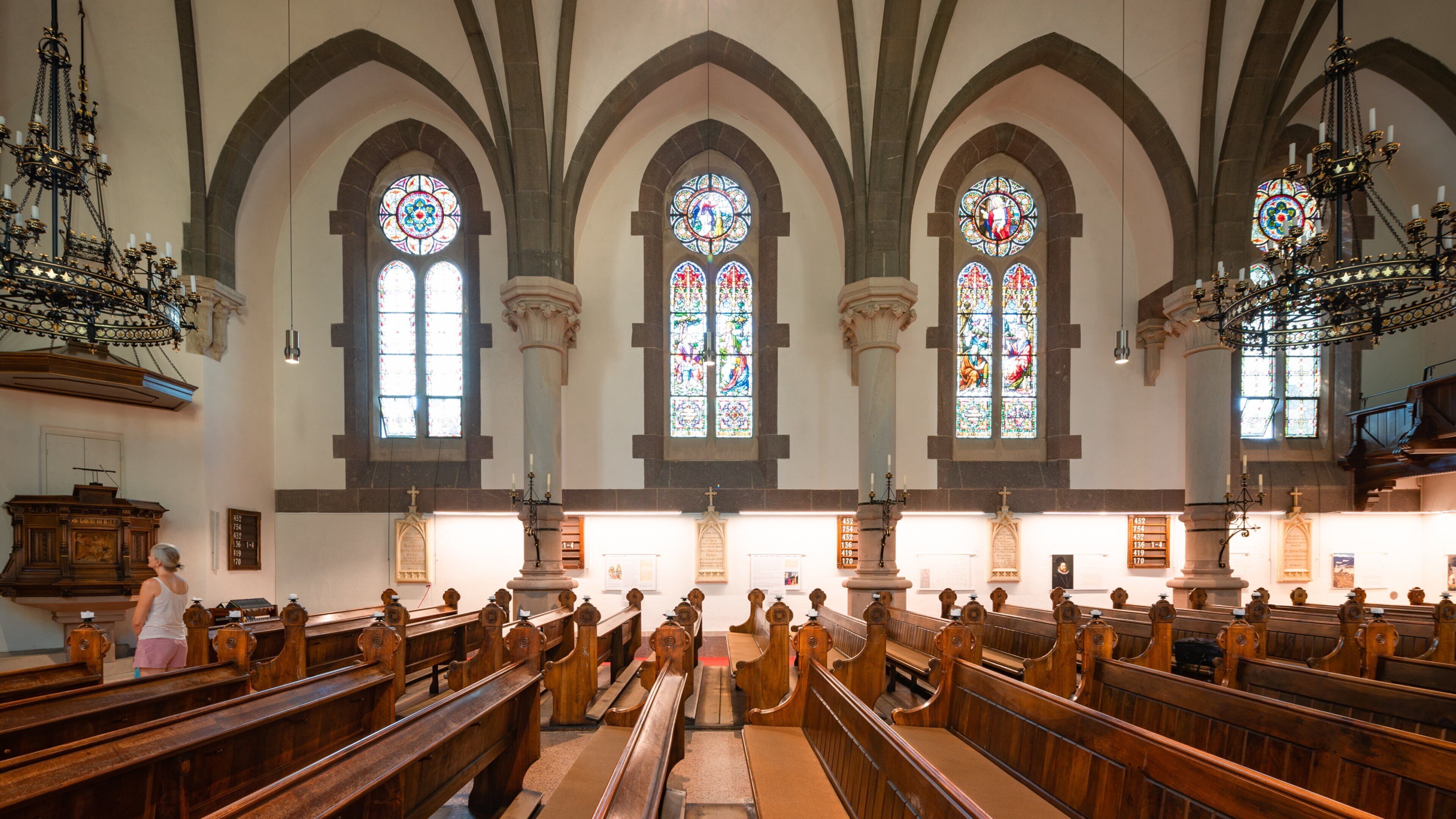 Evangelical Church which includes a church or cathedral, interior views and heritage elements