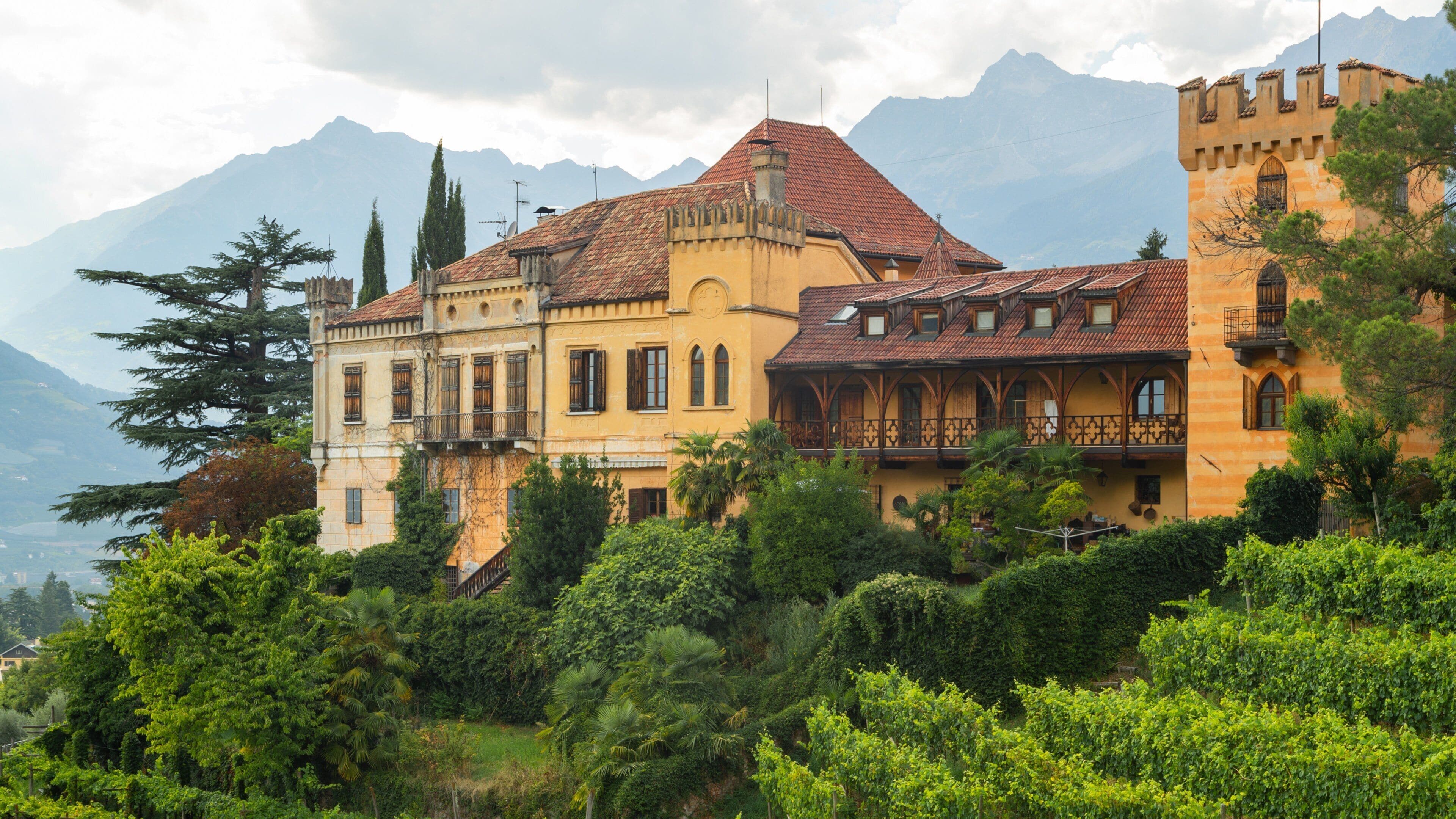 South Tyrol featuring a castle and heritage architecture