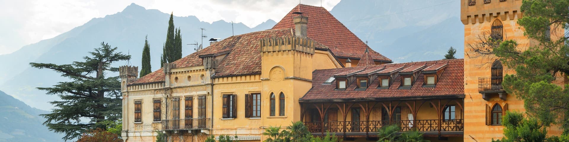 South Tyrol featuring a castle and heritage architecture