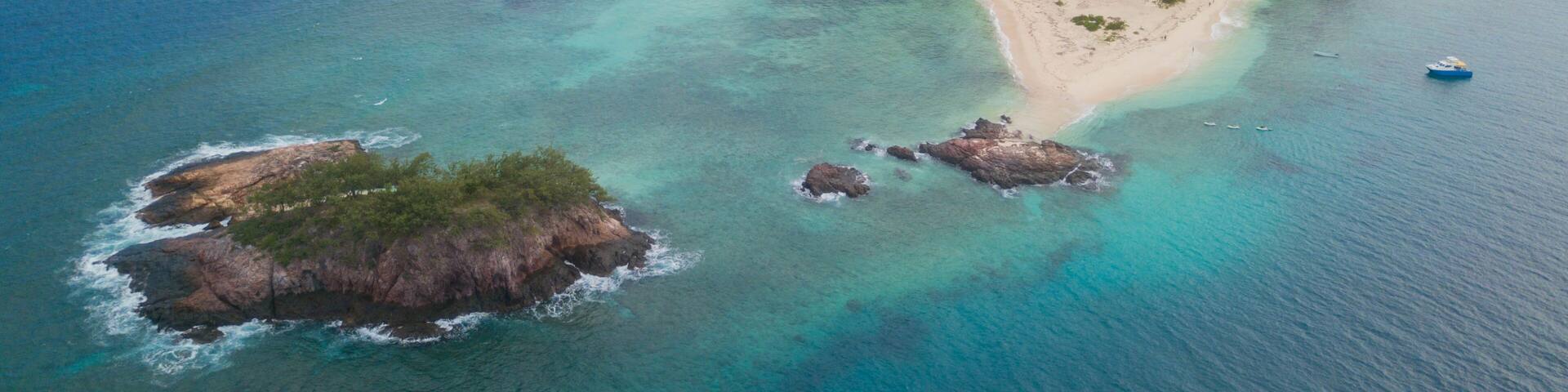 Beautiful veiw of the Monuriki island where the Castaway movie was filmed