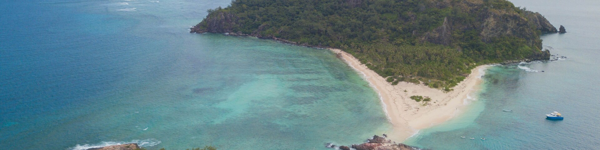Beautiful veiw of the Monuriki island where the Castaway movie was filmed