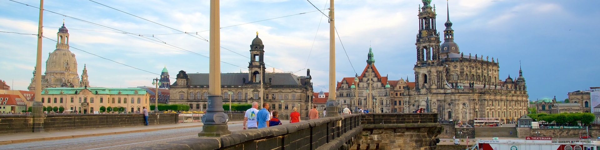 Dresden showing a bridge, a city and heritage architecture