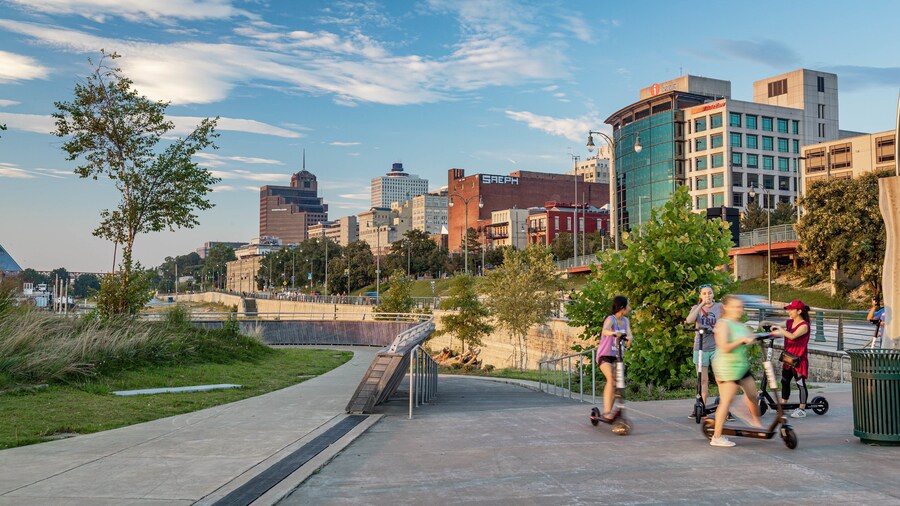 Beale Street Landing as well as a small group of people