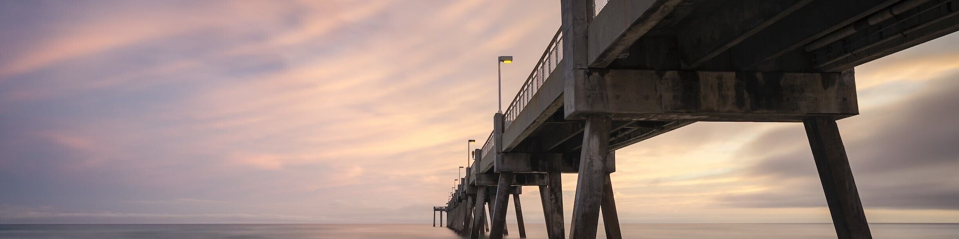 The storm clouds started to part right at sunset and it aloud me to get a few photos of the fishing pier.