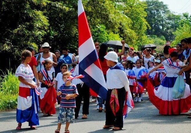 I was lucky enough to catch an unexpected Independence Day parade through the local streets near Punta Uva on the southern Caribbean coast.