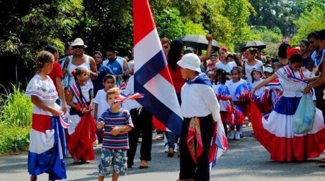 I was lucky enough to catch an unexpected Independence Day parade through the local streets near Punta Uva on the southern Caribbean coast.