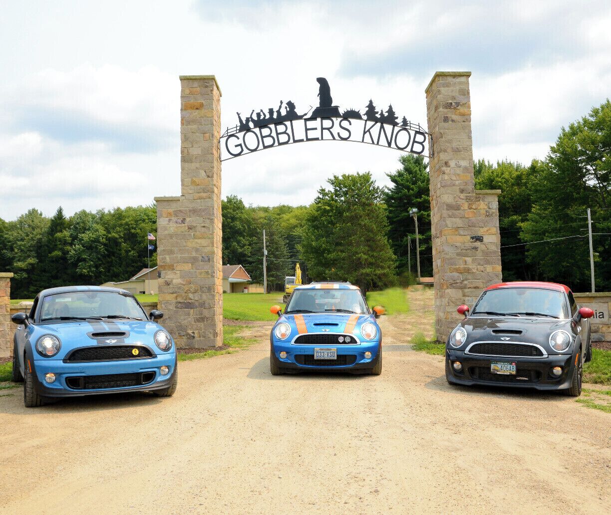 Mini Takes the States 2014 Road Rally Buffalo to Bethlehem Leg: 

Gobblers Knob... well, I guess that is better than naming it Knob Gobblers.

We stopped to see the famous ceremonial pulpit of Punxsutawney Phil, the mythical groundhog in Punxsutawney, Pennsylvania.

We have all seen Bill Murray in Groundhog Day but the ceremony of Phil's prognostication does not actually take place in town like the movie suggests but two miles east of town at the unusually named Gobblers Knob.
#roadtrip
#minitakesthestates