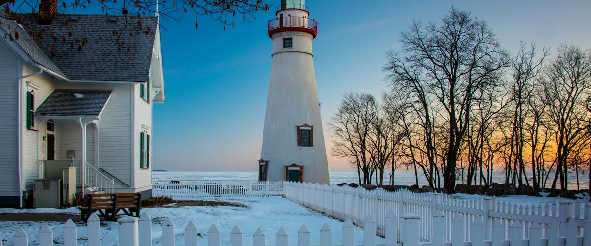 Marblehead Lighthouse at Sunrise in Winter; Shutterstock ID 252439309; Purchase Order: -