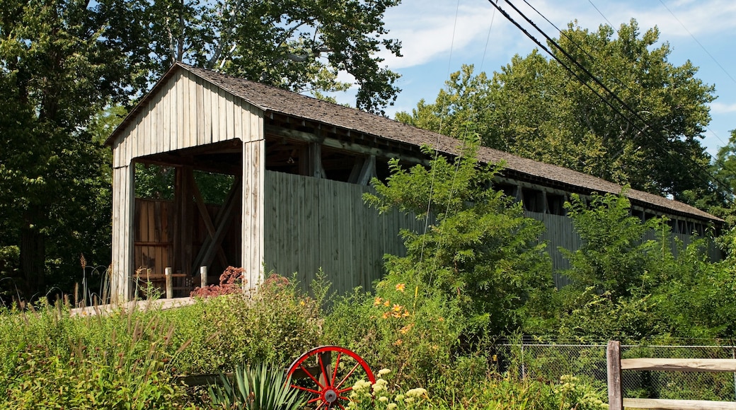 Old Wooden Covered Bridge