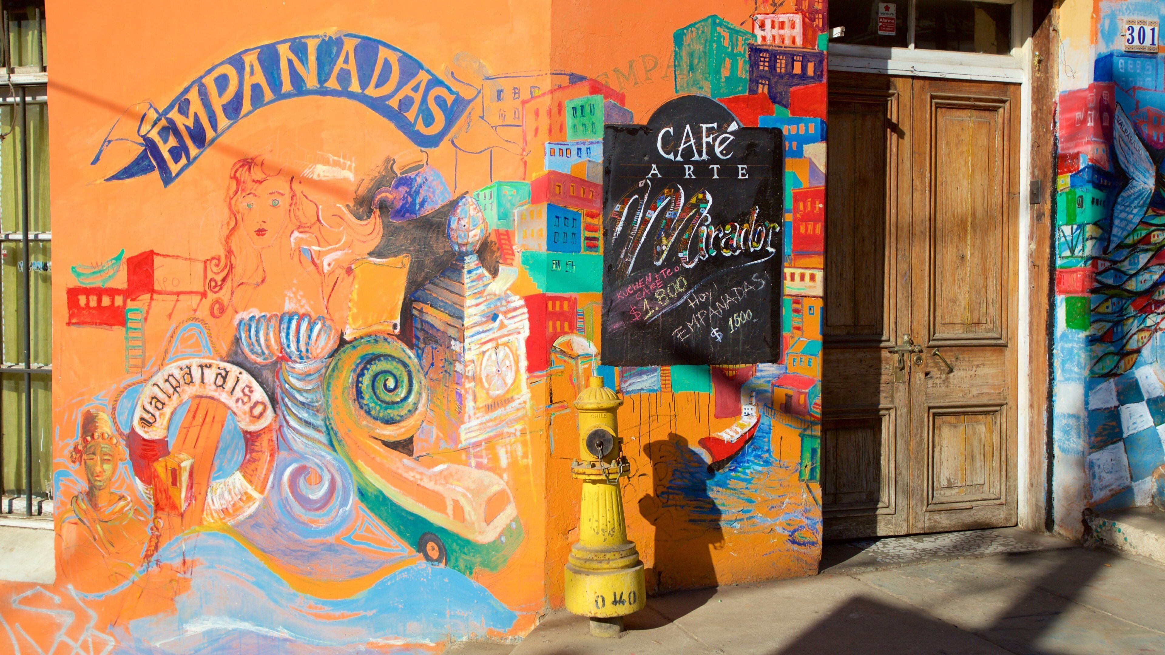 Valparaiso inclusief kunst in de open lucht