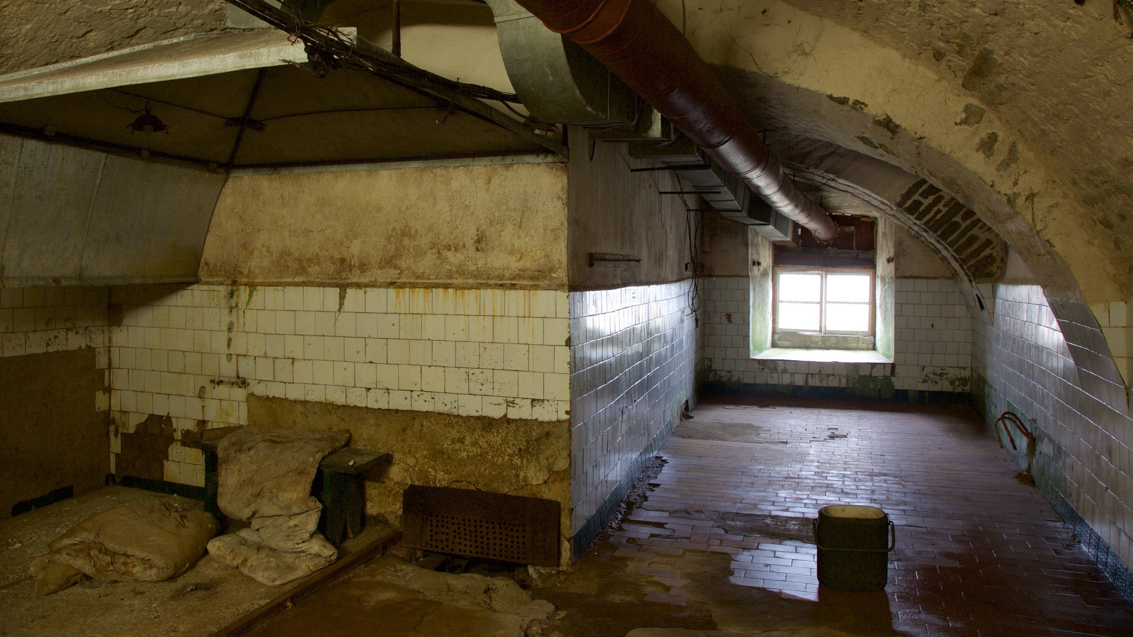 Patarei sea fortress-prison showing interior views