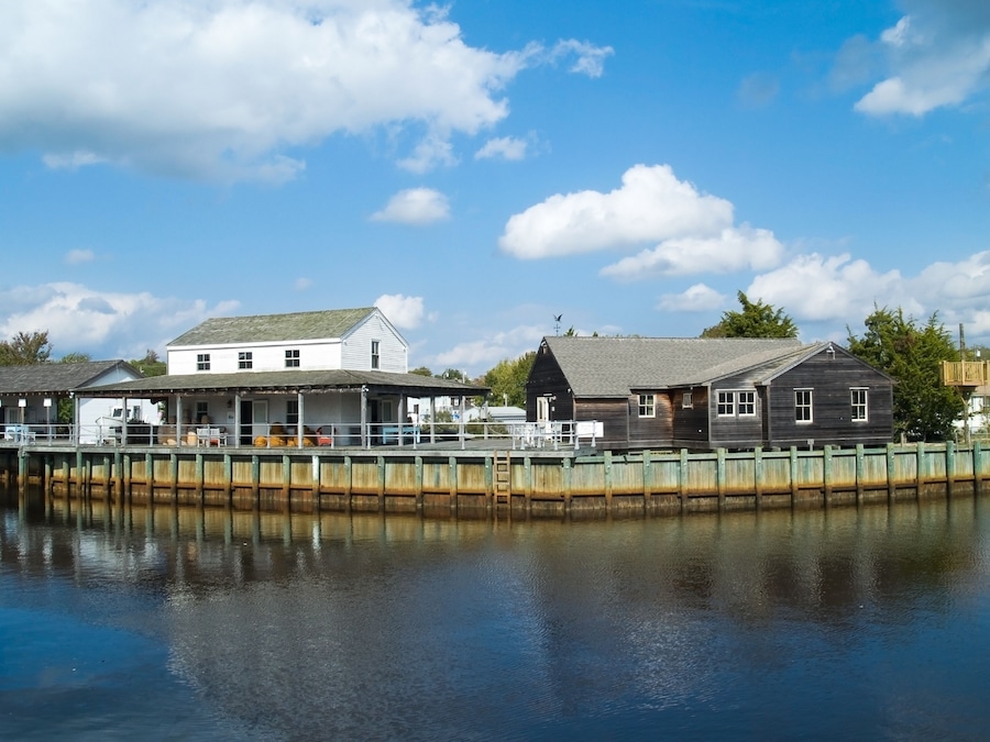 A view of Tuckerton Seaport located in Ocean County, New Jersey.