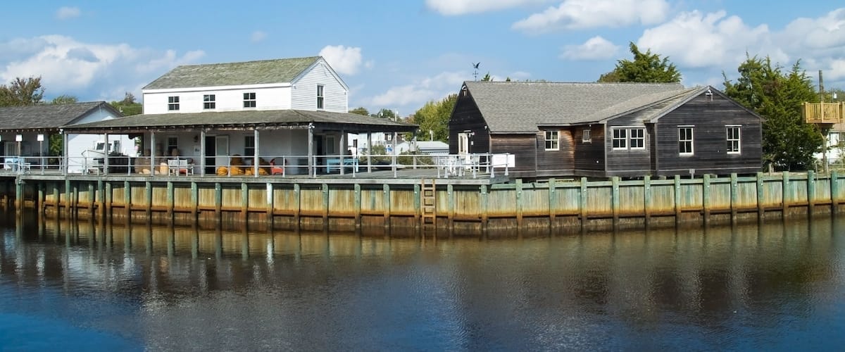 A view of Tuckerton Seaport located in Ocean County, New Jersey.