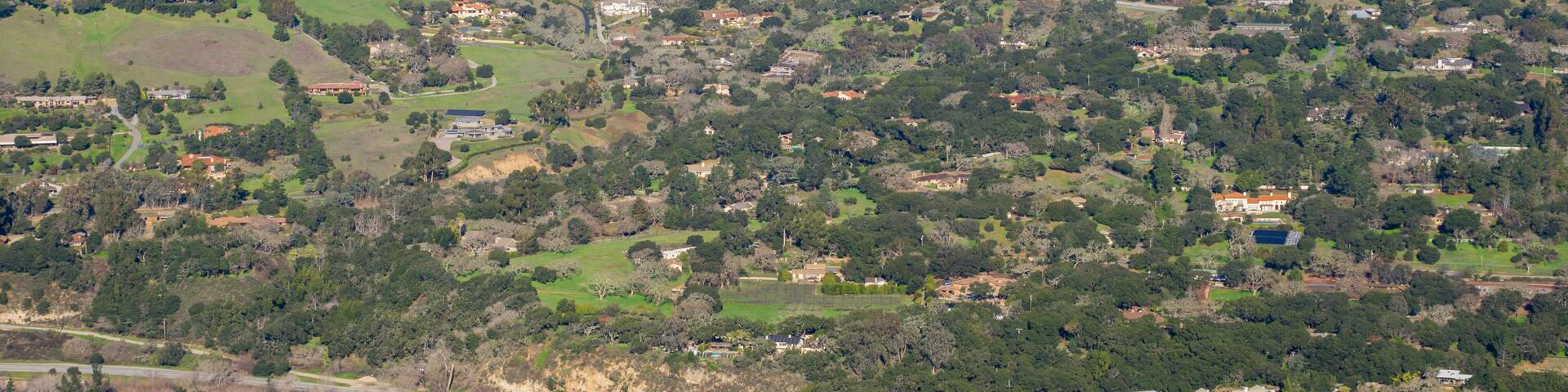 View towards Carmel Valley from Garland Ranch Regional Park, California