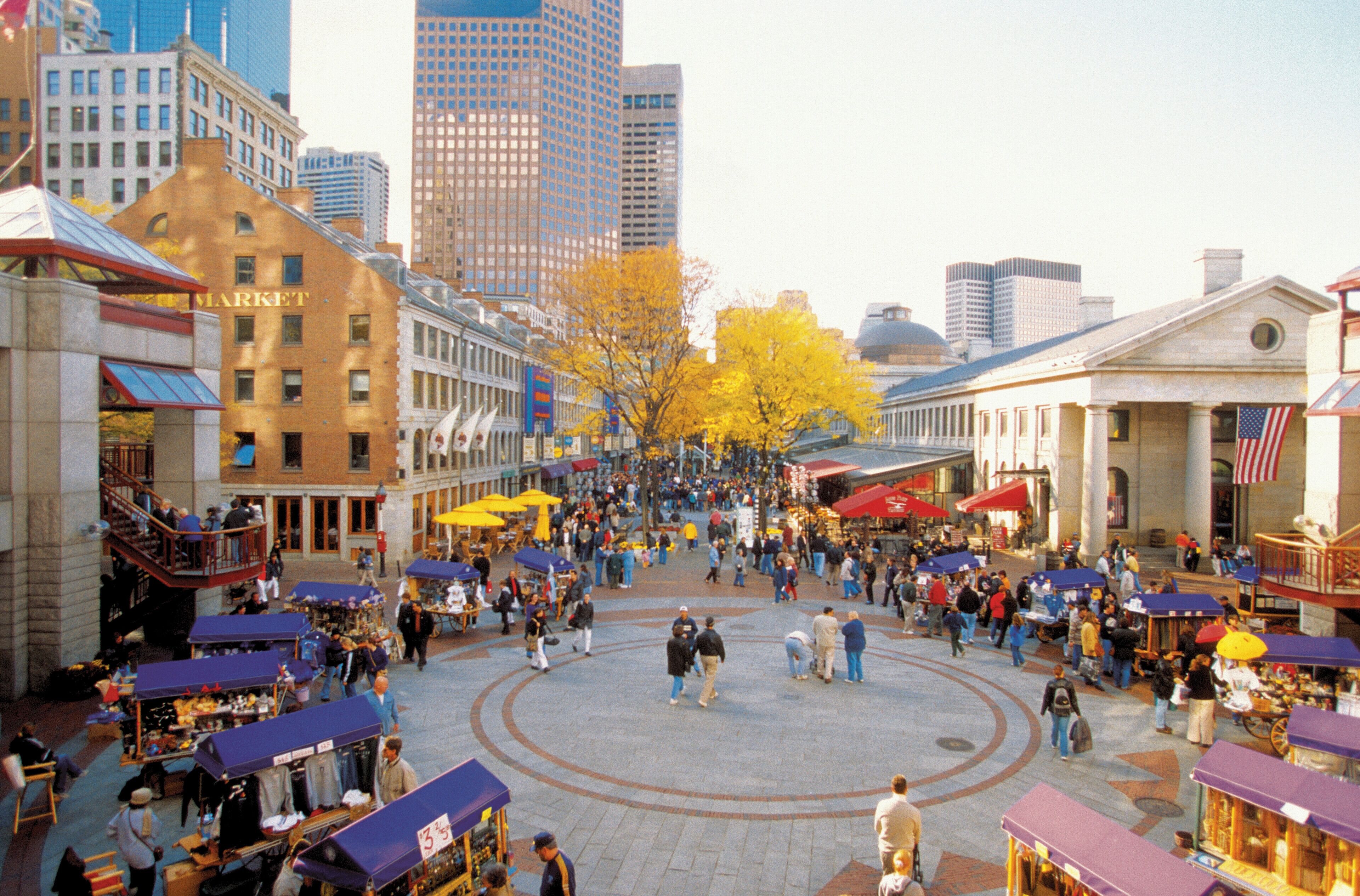 Quincy Market in Boston, Massachusetts, USA