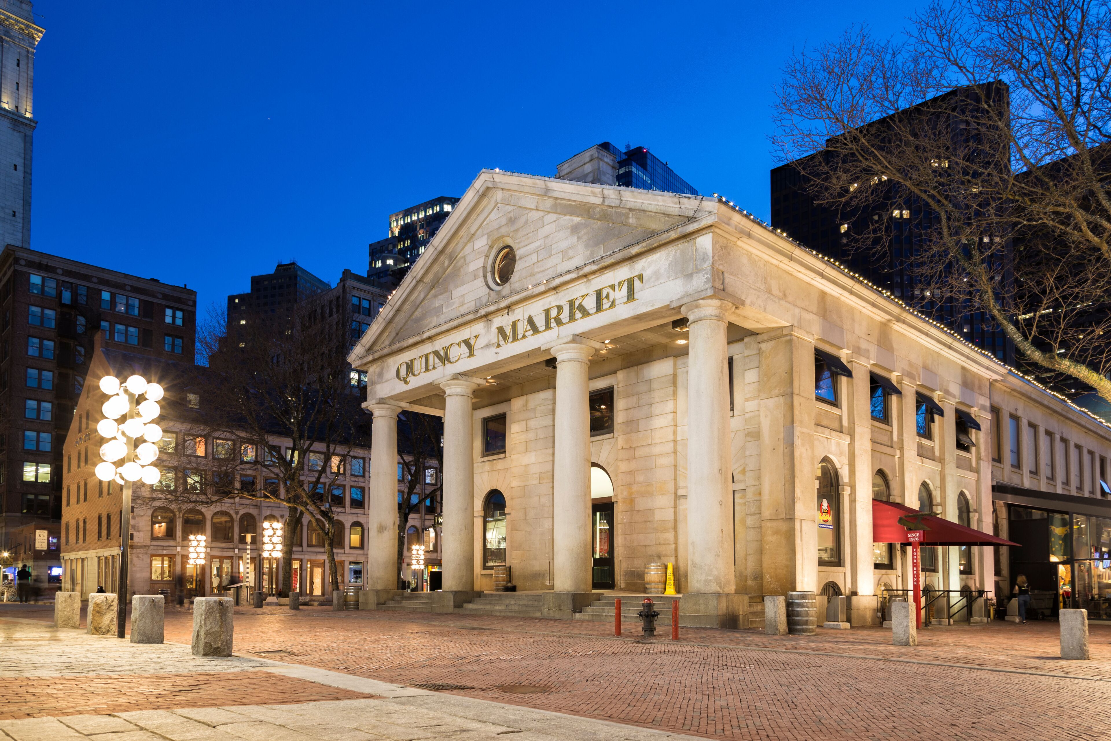 The Quincy Market at Night