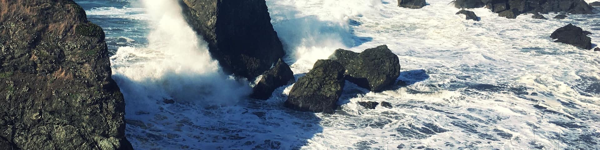 Luffenholtz Beach on a particularly choppy day