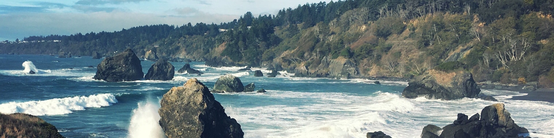 Luffenholtz Beach on a particularly choppy day