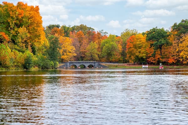 Beautiful Fall Foliage in Sharon Woods Park in Cincinnati, Ohio