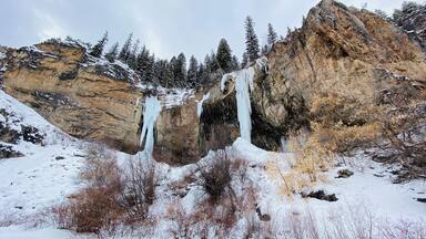 Rifle Mountain Park has multiple Ice caves that you can hike and even climb the frozen falls if your feeling adventurous!!