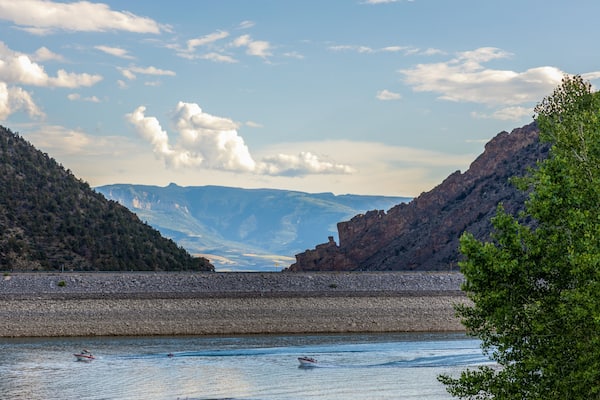 Scenic landscape in Rifle Gap State Park, Colorado