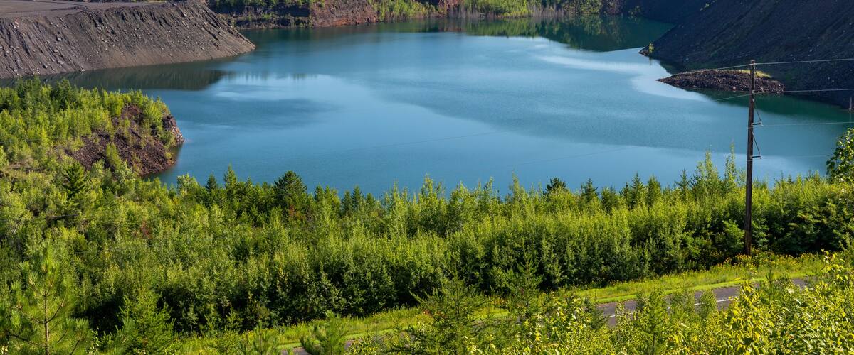 Iron Ore Mine Scenic Landscape View