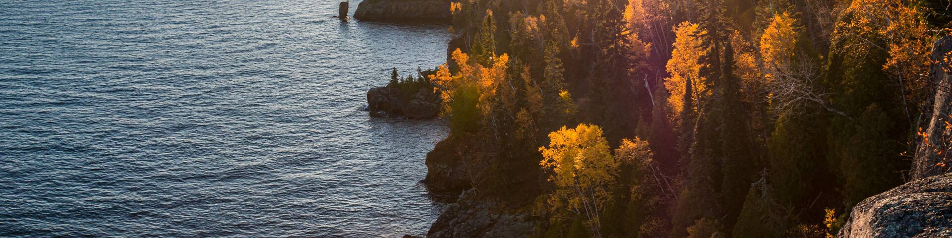 Fall Color From Shovel Point on Lake Superior, Tettegouche State Park, Minnesota, USA