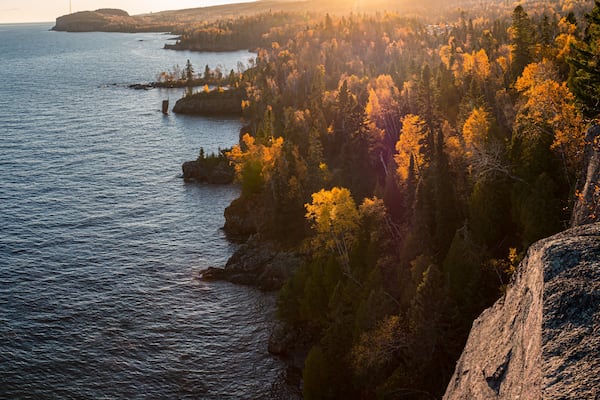 Fall Color From Shovel Point on Lake Superior, Tettegouche State Park, Minnesota, USA