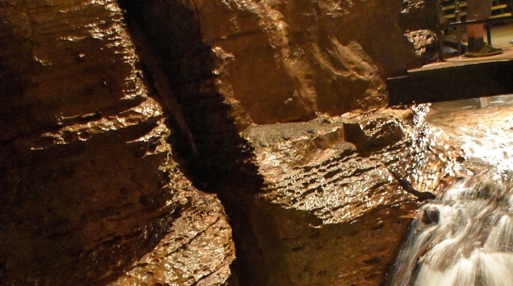 Underground stream and waterfall in Niagara Cave. Well worth the time taking the tour to see this interesting cave. One hour tour with just over 500 steps.