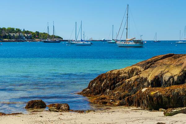 Niles Beach featuring general coastal views, a bay or harbor and a beach