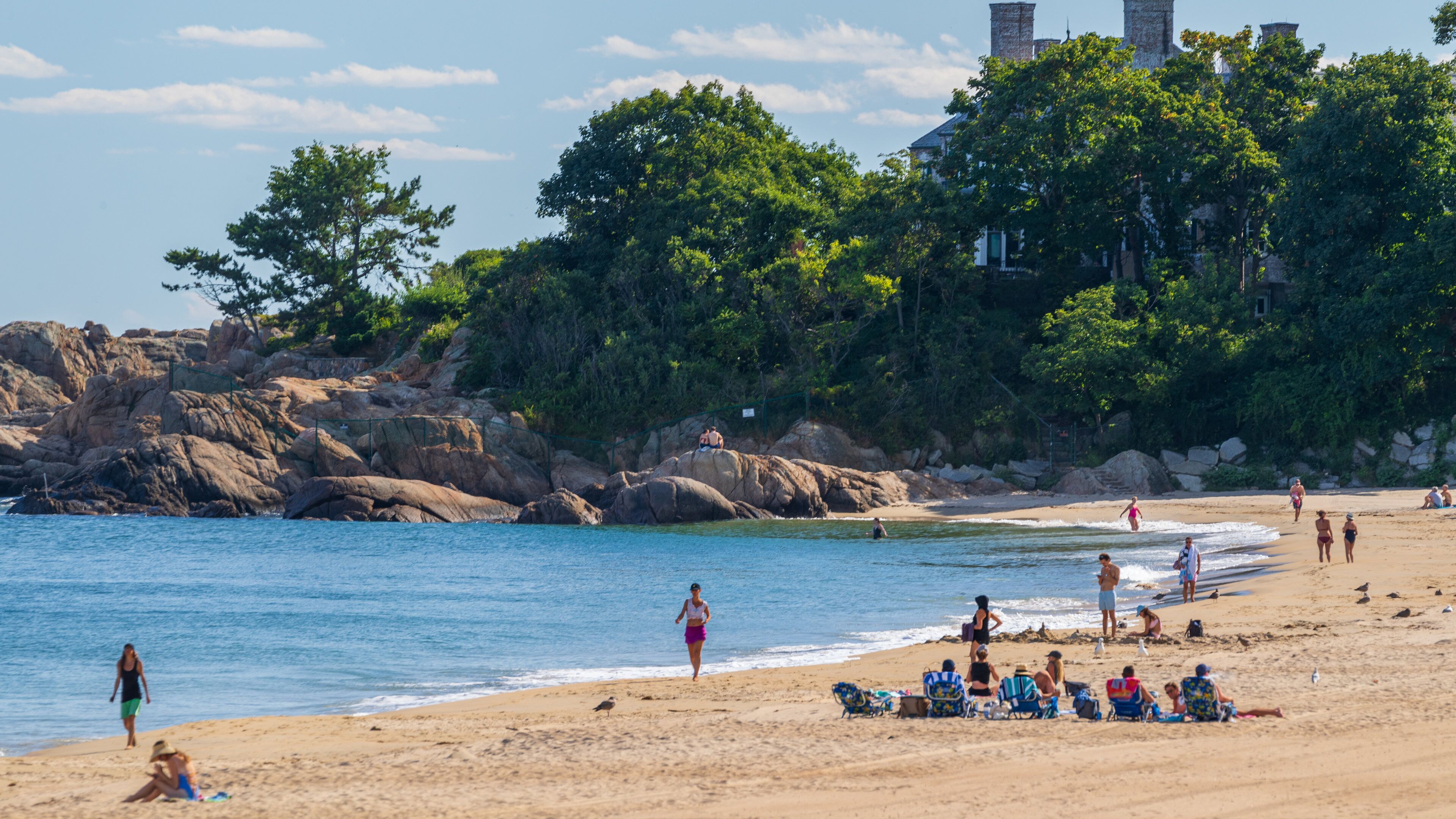 Singing Beach featuring rocky coastline, a beach and general coastal views