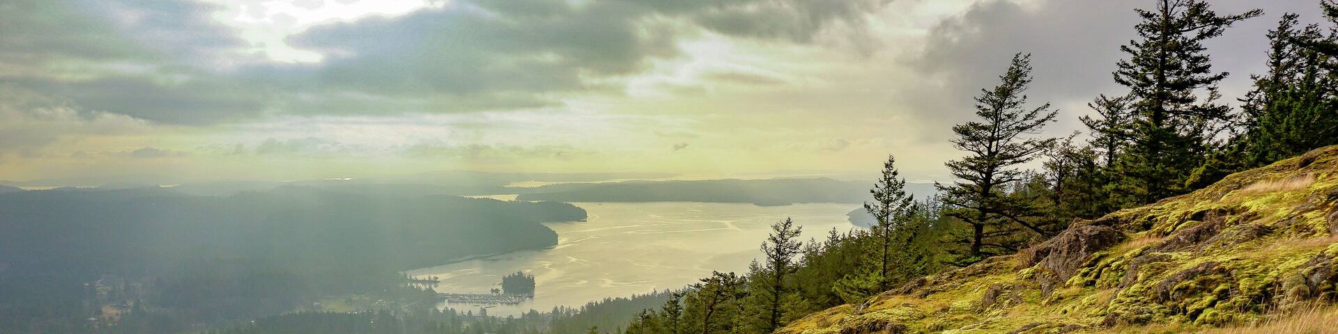 Tranquil scenes from Turtleback Mountain trail, Orcas Island, San Juans, Washington State, Salish Sea