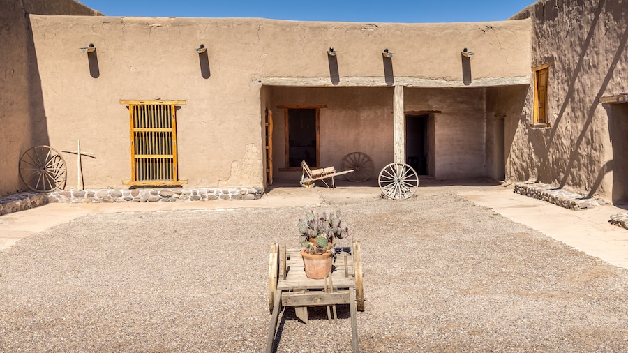 The courtyard of Fort Leaton State Historic Site in Texas