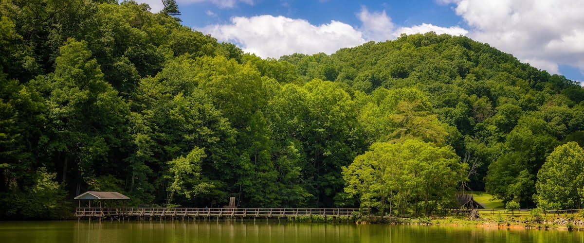Beautiful Steele Creek Park in Bristol, Tennessee, USA