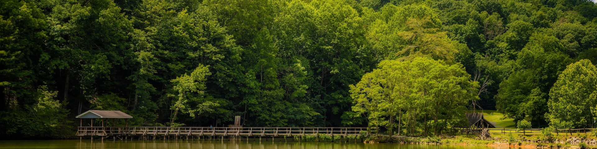 Beautiful Steele Creek Park in Bristol, Tennessee, USA