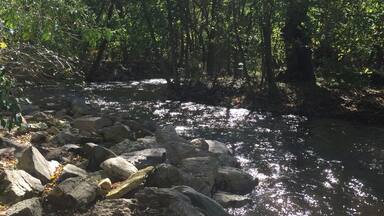 The sound of running water