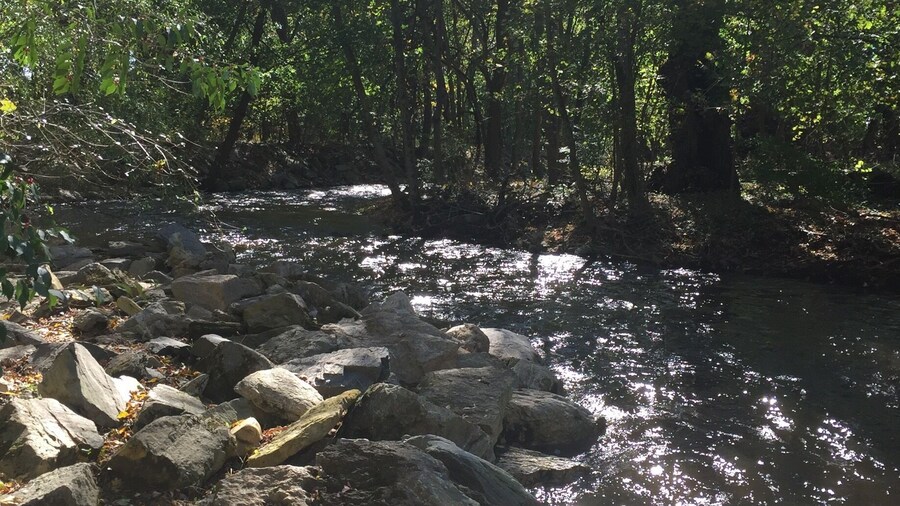 The sound of running water